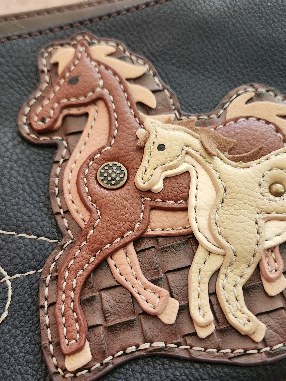 NWT- CHALA Vegan Leather Horse Crossbody Purse- New With Tags, Never Used - Picture 2 of 10